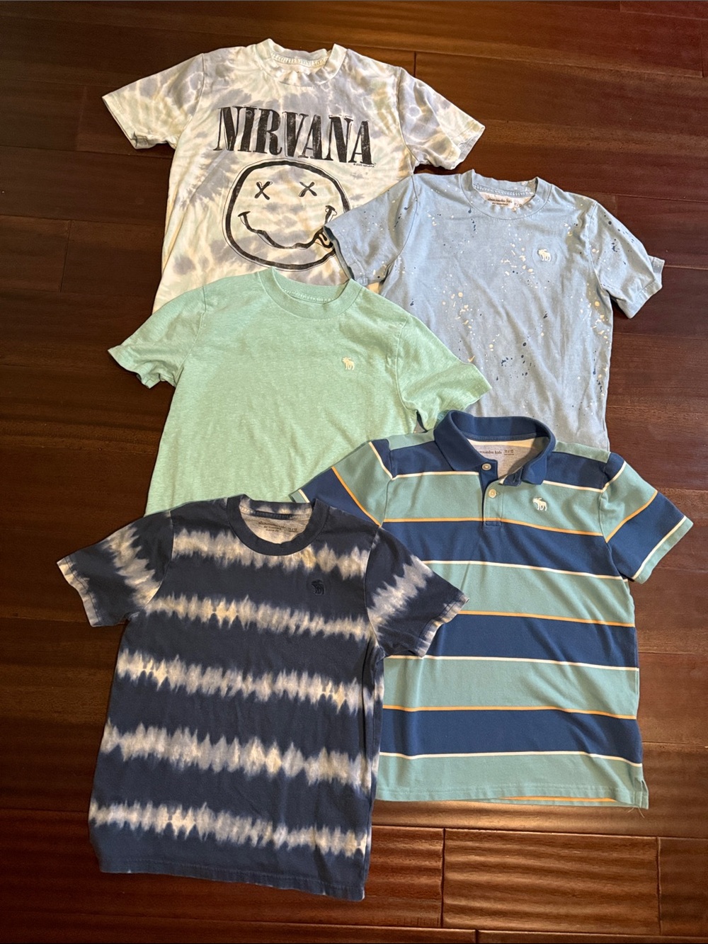 5 AMBERCROMBIE KIDS Boys Tees & Polo Sz. 11/12 EUC!